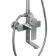 Душевая система Tokito Rain с верхним душем с лейкой со смесителем хром (TOK-RAI-1021)