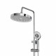 Душевая система Tokito Rain с верхним душем с лейкой со смесителем хром (TOK-RAI-1021)
