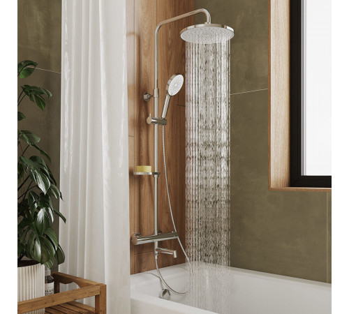 Душевая система Milardo Ideal Spa с верхним душем с лейкой с термостатом хром (ILSSBTHM06) Душевая система Milardo Ideal Spa с верхним душем с лейкой с термостатом хром (ILSSBTHM06)