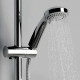 Душевая система WasserKraft с верхним душем с лейкой с термостатом хром (A13302)