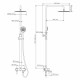 Душевая система WasserKraft Wern 4200 с верхним душем с лейкой со смесителем никель (A14201)