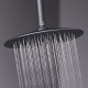 Душевая система Damixa Scandinavian Pure с верхним душем с лейкой со смесителем черная (936740300)