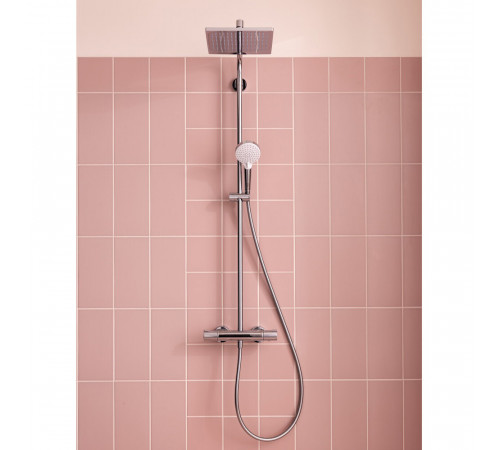 Душевая система Hansgrohe с верхним душем с лейкой с термостатом хром (HGSETP01) Душевая система Hansgrohe с верхним душем с лейкой с термостатом хром (HGSETP01)
