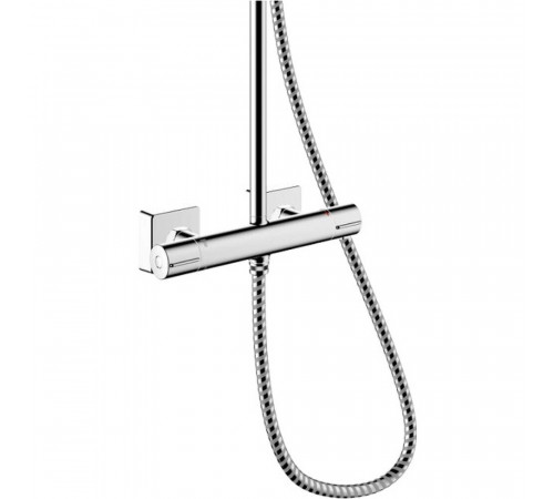 Душевая система Hansgrohe Vernis Shape с верхним душем с лейкой с термостатом хром (26286000) Душевая система Hansgrohe Vernis Shape с верхним душем с лейкой с термостатом хром (26286000)