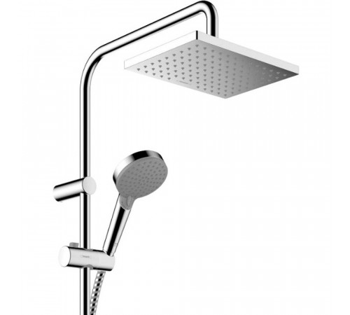 Душевая система Hansgrohe Vernis Shape с верхним душем с лейкой с термостатом хром (26286000) Душевая система Hansgrohe Vernis Shape с верхним душем с лейкой с термостатом хром (26286000)