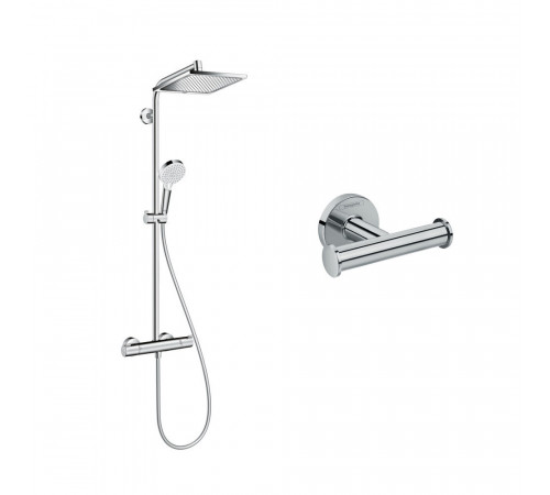 Душевая система Hansgrohe с верхним душем с лейкой с термостатом хром (HGSETP01) Душевая система Hansgrohe с верхним душем с лейкой с термостатом хром (HGSETP01)