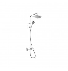 Душевая система Hansgrohe Vernis Shape с верхним душем с лейкой с термостатом хром (26286000)
