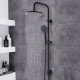 Душевой комплект Esko ST с верхним душем с лейкой черный (ST1550 Black)