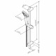 Душевой комплект AM.PM Gem с лейкой со стойкой хром (F0190000)