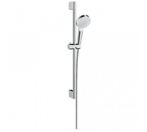 Душевой комплект Hansgrohe Crometta с лейкой со стойкой хром/белый (26533400) Душевой комплект Hansgrohe Crometta с лейкой со стойкой хром/белый (26533400)