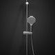 Душевой комплект Hansgrohe Crometta с лейкой со стойкой хром/белый (26533400)