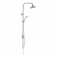 Душевой комплект Milardo Shower Set с верхним душем с лейкой хром (3703F24M76)