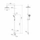 Душевой комплект Milardo Shower Set с верхним душем с лейкой хром (3703F24M76)
