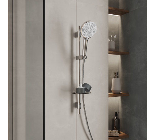 Душевой комплект Milardo Ideal Spa с лейкой со стойкой с мыльницей хром (ILS3C70M16) Душевой комплект Milardo Ideal Spa с лейкой со стойкой с мыльницей хром (ILS3C70M16)