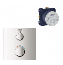 Смеситель для душа встраиваемый Grohe Grohtherm термостатический с механизмом в комплекте хром (24078000/35600000)
