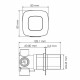 Переключатель потоков для душа WasserKraft Naab 8600 на 3 выхода (A313)