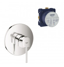 Смеситель для душа встраиваемый Grohe Plus однорычажный с механизмом в комплекте хром (24059003/35600000)