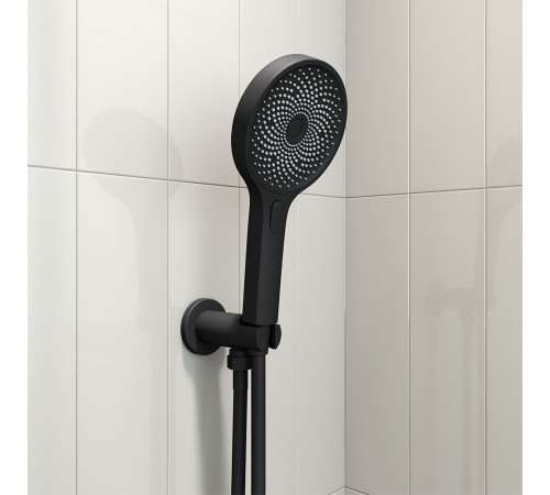Подключение шланга Iddis Built-in Shower Accessories с держателем латунь черное (003BL01i62) Подключение шланга Iddis Built-in Shower Accessories с держателем латунь черное (003BL01i62)