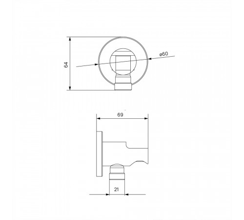Подключение шланга Iddis Built-in Shower Accessories с держателем латунь черное (003BL01i62) Подключение шланга Iddis Built-in Shower Accessories с держателем латунь черное (003BL01i62)