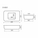Раковина Ceramicanova Element 60 см накладная белая (CN5021)