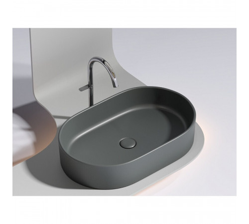 Раковина Ceramicanova Element 61 см накладная темный антрацит (CN6048MDH) Раковина Ceramicanova Element 61 см накладная темный антрацит (CN6048MDH)