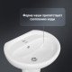 Комплект раковина с пьедесталом Lavelly Oval 49 см белая (OTZ212)