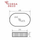 Раковина Corsa Deco Lines 49 см накладная черная (ABLVX49OB)