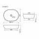Раковина Ceramicanova Element 48 см накладная белая (CN5010)