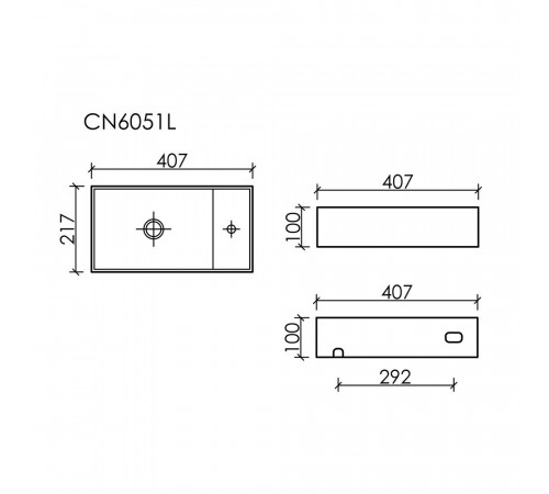 Раковина Ceramicanova Element 40 см подвесная темный антрацит (CN6051LMDH) Раковина Ceramicanova Element 40 см подвесная темный антрацит (CN6051LMDH)