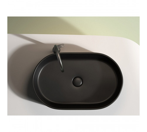 Раковина Ceramicanova Element 61 см накладная черная матовая (CN6048MB)
