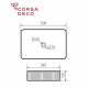 Раковина Corsa Deco Lines 50 см накладная белая (ABLVX50R)