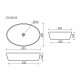 Раковина Ceramicanova Element 63 см накладная белая (CN5018)