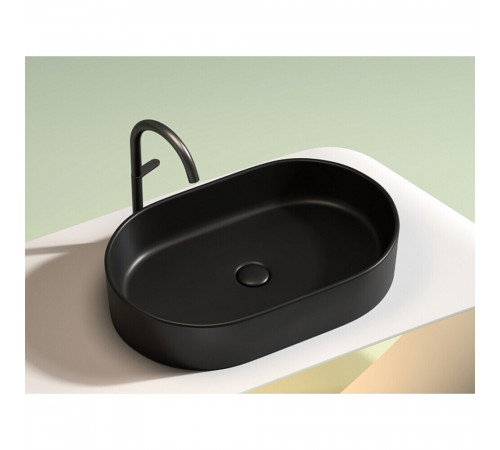 Раковина Ceramicanova Element 61 см накладная черная матовая (CN6048MB)