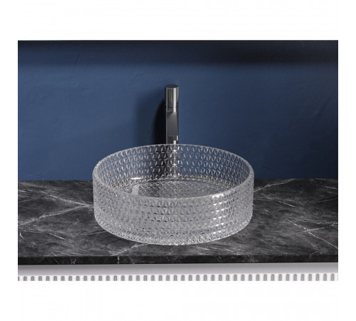 Раковина Ceramicanova Cristal 36 см накладная прозрачная (CN6062) Раковина Ceramicanova Cristal 36 см накладная прозрачная (CN6062)