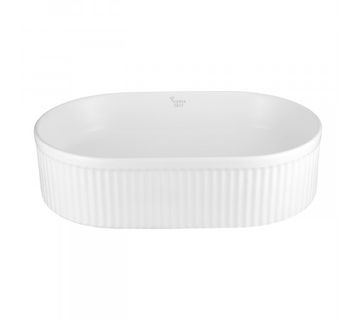 Раковина Corsa Deco Lines 49 см накладная белая матовая (ABLVX49OMW) Раковина Corsa Deco Lines 49 см накладная белая матовая (ABLVX49OMW)