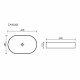 Раковина Ceramicanova Element 61 см накладная белая (CN6048)