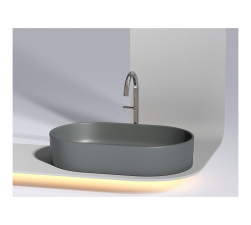 Раковина Ceramicanova Element 61 см накладная темный антрацит (CN6048MDH) Раковина Ceramicanova Element 61 см накладная темный антрацит (CN6048MDH)