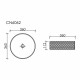 Раковина Ceramicanova Cristal 36 см накладная прозрачная (CN6062)