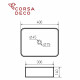 Раковина Corsa Deco WX200 40 см накладная белая (ABWX40R)