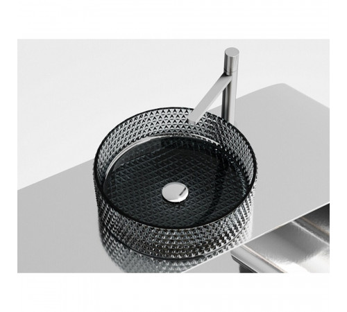 Раковина Ceramicanova Cristal 36 см накладная черная (CN6060) Раковина Ceramicanova Cristal 36 см накладная черная (CN6060)