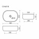 Раковина Ceramicanova Element 46 см накладная белая (CN6018)