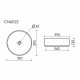 Раковина Ceramicanova Element 39 см накладная белая матовая (CN6022MW)