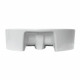 Раковина Sanita Luxe Best 44 см накладная белая (WB.CT/Best/43-C.Shelf/WHT.G/S1)