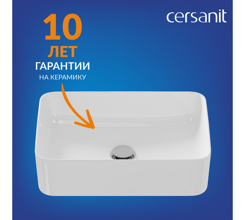 Раковина Cersanit Crea 50 см накладная белая (64755) Раковина Cersanit Crea 50 см накладная белая (64755)