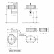 Раковина Kerama Marazzi Vento 50 см накладная белая (VE.wb.50\WHT)