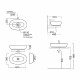 Раковина Kerama Marazzi Plaza 60 см накладная белая (PLR.wb.60)