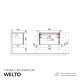 Комплект тумба с раковиной Raval Welto 80 см подвесная белая (Wel.01.80/P/W/RL)