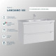 Комплект тумба с раковиной Sanstar Lanciano 100 см подвесная белая (314.1-1.5.1.К)