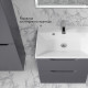 Комплект тумба с раковиной Raval Wector 60 см подвесная антрацит (Wct.01.60/P/A/MD)