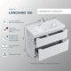 Комплект тумба с раковиной Sanstar Lanciano 100 см подвесная белая (314.1-1.5.1.К)